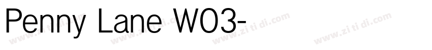 Penny Lane W03字体转换
